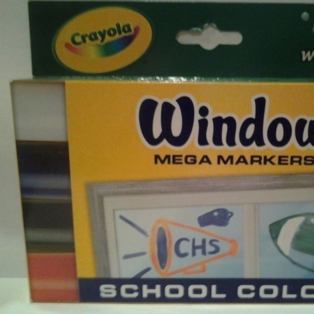 3 Crayola Washable Window Mega Markers